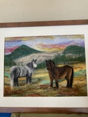 Needle felted picture by Sheila